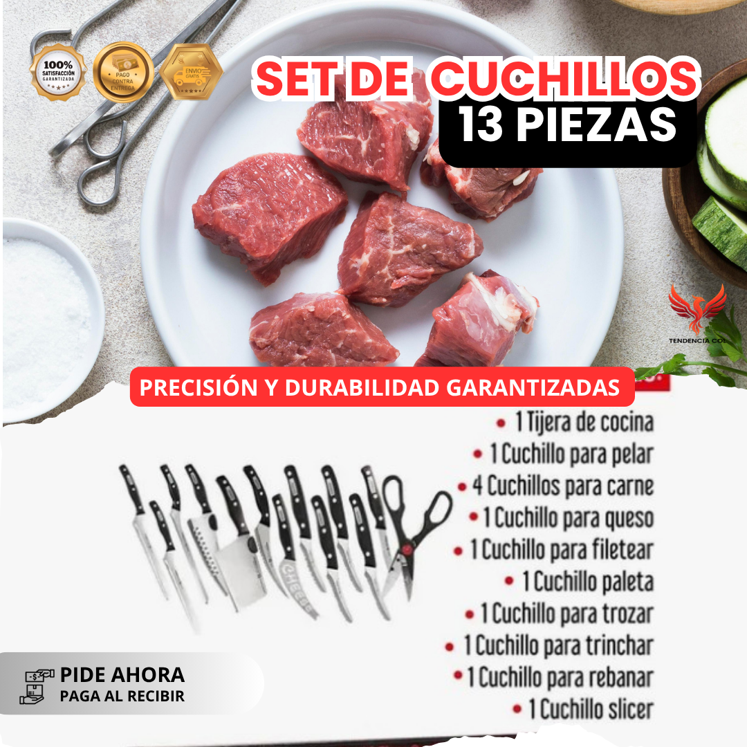 Set de cuchillos 13 piezas