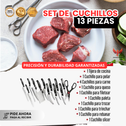 Set de cuchillos 13 piezas
