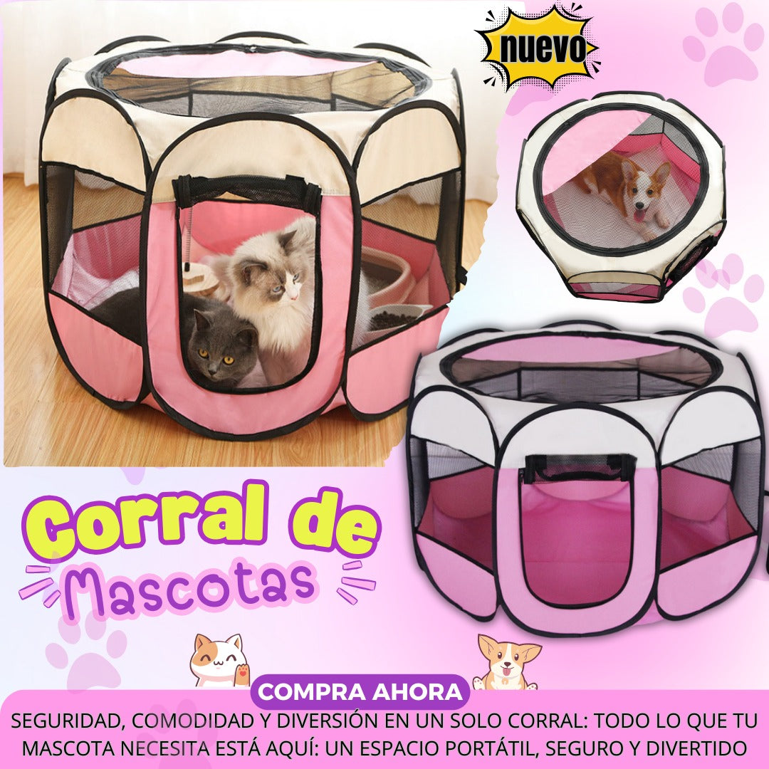 Corral Para Mascotas Plegable
