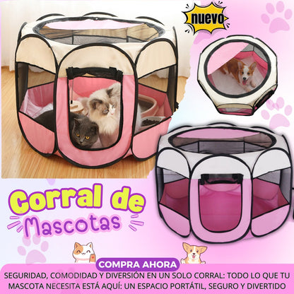 Corral Para Mascotas Plegable