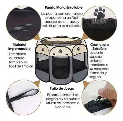 Corral Para Mascotas Plegable