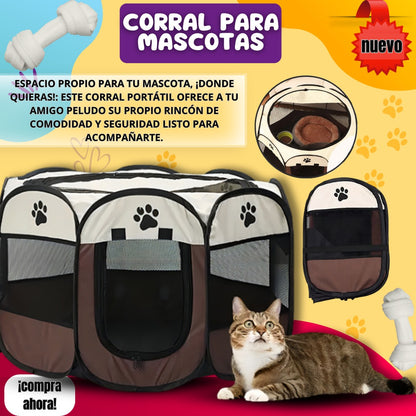 Corral Para Mascotas Plegable
