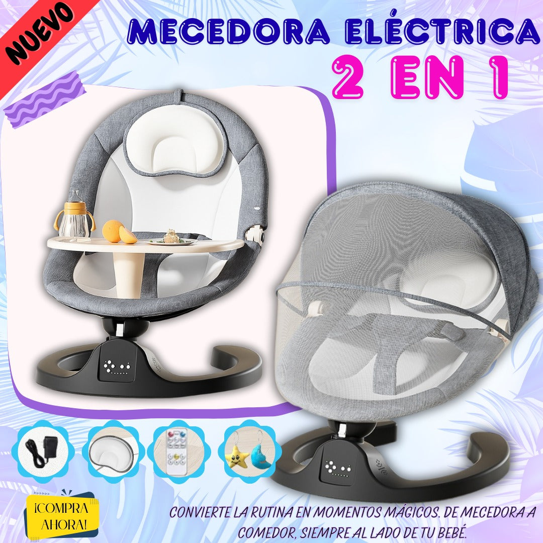 Silla Electrica musical Reclinable Con Comedero