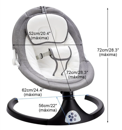 Silla Electrica musical Reclinable Con Comedero