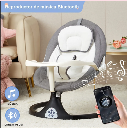 Silla Electrica musical Reclinable Con Comedero