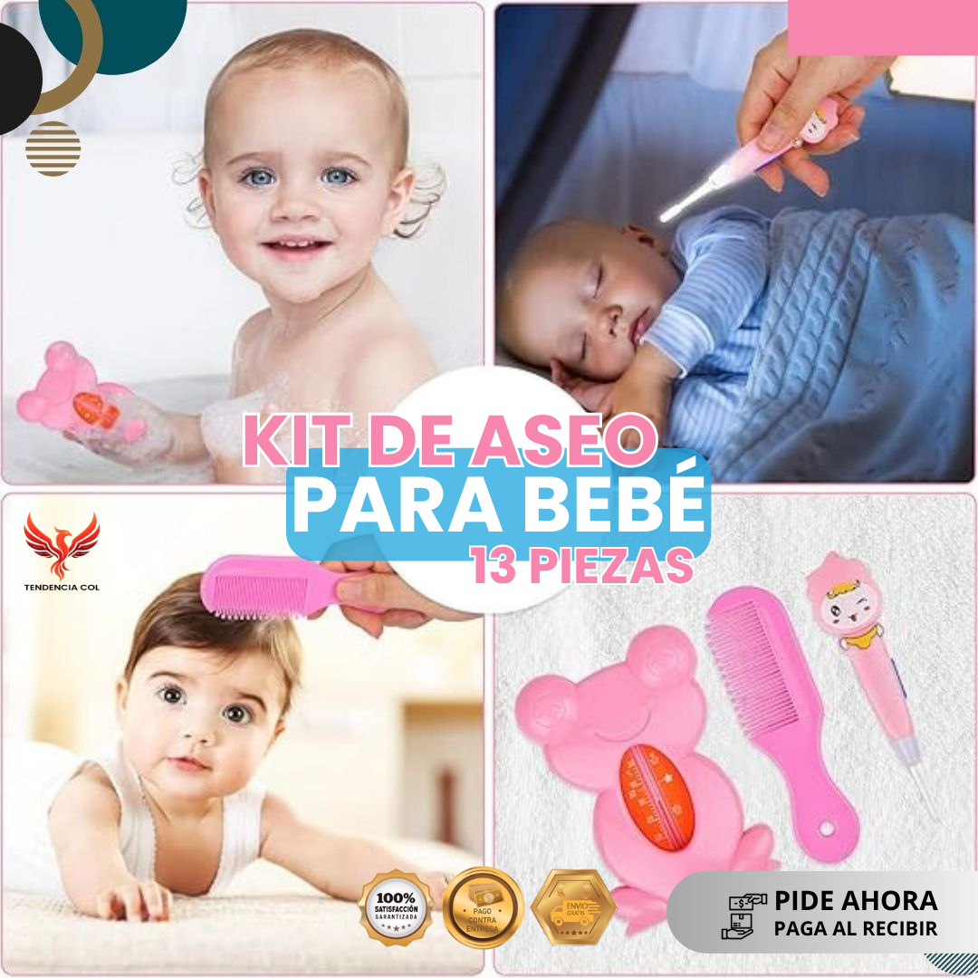 Kit De Aseo Para Bebe 13 Piezas