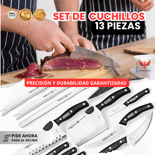 Set de cuchillos 13 piezas