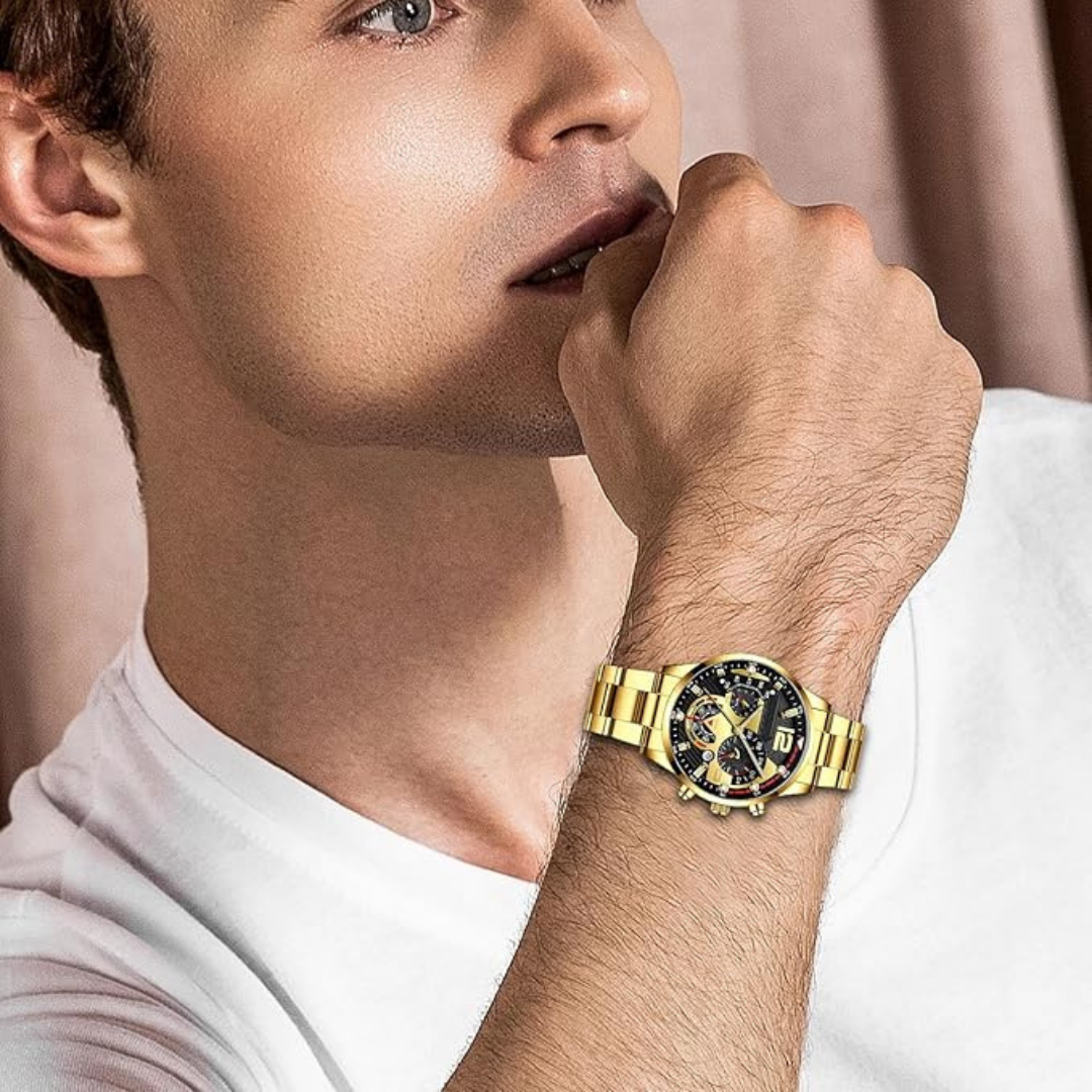 Combo Reloj + Pulsera + cadena con cruz