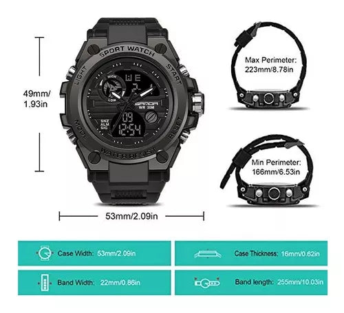 Combo Reloj Sanda + Audífonos M10