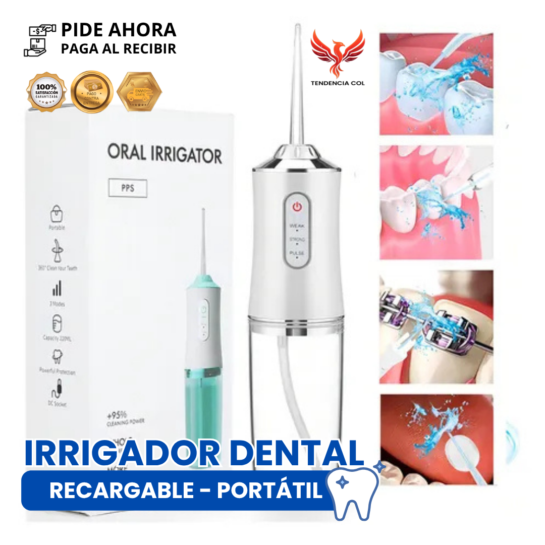 Irrigador Dental Recargable Portátil