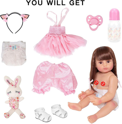 Muñeca Bebe Reborn Real Cuerpo Completo Silicona