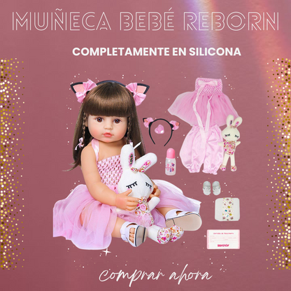 Muñeca Bebe Reborn Real Cuerpo Completo Silicona