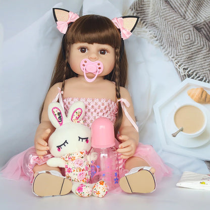 Muñeca Bebe Reborn Real Cuerpo Completo Silicona