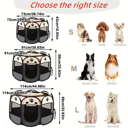 Corral Para Mascotas Plegable