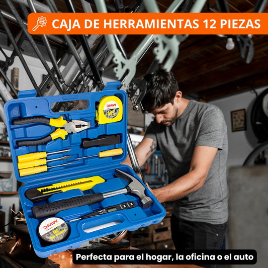 CAJA HERRAMIENTAS 12 PIEZAS